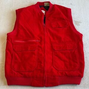 Vintage St. John's Bay Red Quilted Vest